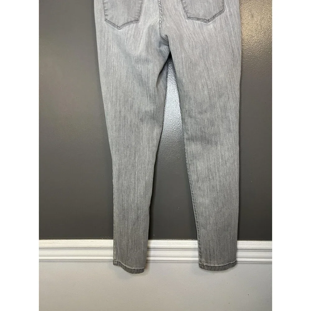 Universal Thread Jeans Womens 6 28R Gray Skinny Mid Rise Stretch Denim Pants - Picture 6 of 9